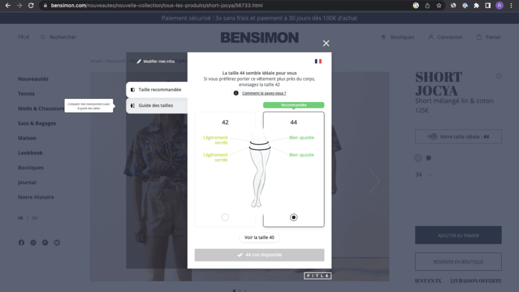 Capture d'écran du plugin Fitle, mis en ligne sur le site de bensimon